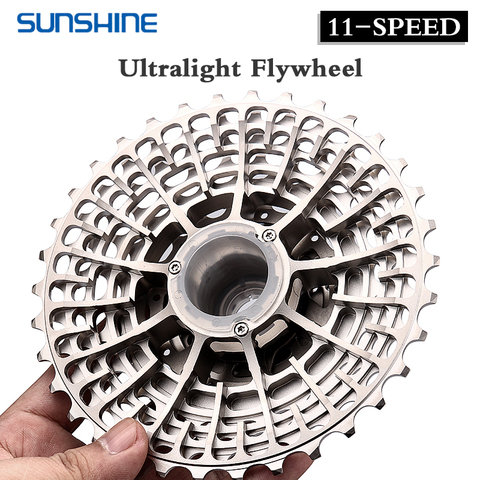 SUNSHINE Ultralight 11 Speed Road Bike Freewheel 28T 32T 34T 36T Bicycle CNC 219g 11V Cassette Flywheel K7 Gravel Bike HG System ► Photo 1/6