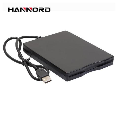 Hannord Portable 3.5inch Mobile USB Floppy Disk Drive 1.44M External Diskette FDD for Laptop Computer PC USB Drive Plug and Play ► Photo 1/6