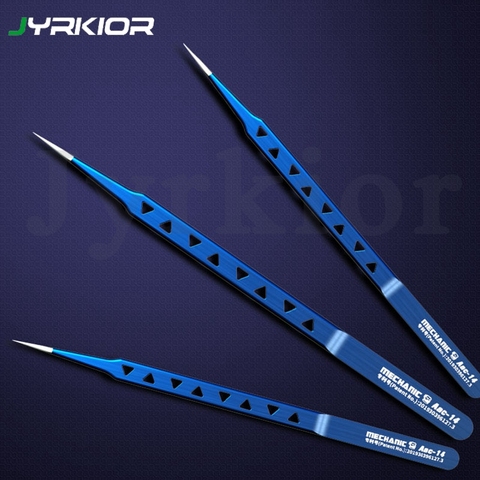 Mechanic Aac14 Lengthened Stainless Steel Tweezers For Precise Maintenance of Mobile Phone Flying Wire Spot Welding IC Chip Tool ► Photo 1/5