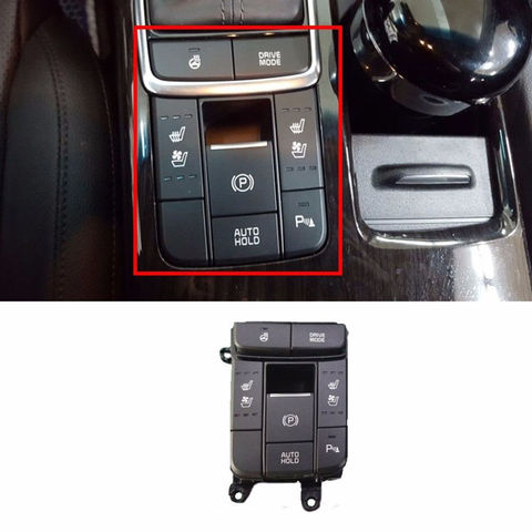 Complete Console Floor Switch Assy for KIA Optima K5 Start and stop electronic handbrake switch seat heating button drivemode ► Photo 1/5