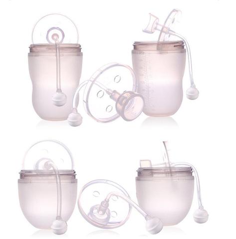 Soft silicone baby straw tube for 150 & 250 ml comotomo baby bottle,baby bottle accessory by Spekids  ► Photo 1/1