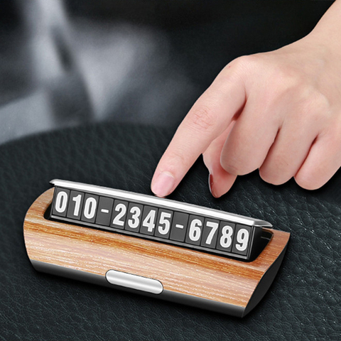Car Styling Luminous Temporary Car sticker Parking Card Phone Number Plate Magnetic Telephone Number Car Accessories for car ► Photo 1/6