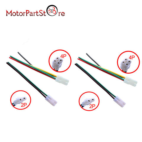 7pcs Motorcycle Ignition 2+4 Pin CDI Cable Wire Harness Plug for GY6 4 Stroke 50CC 150CC Scooter Moped ATV GO KART D30 ► Photo 1/5