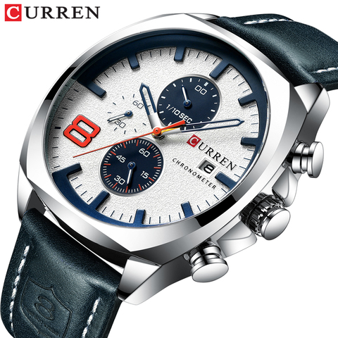 2022 CURREN Men Sports Watches Fashion Brand Luxury Analog Quartz Clokc Wristwatch Relogio Masculino Waterproof 30M Reloj Hombre ► Photo 1/6