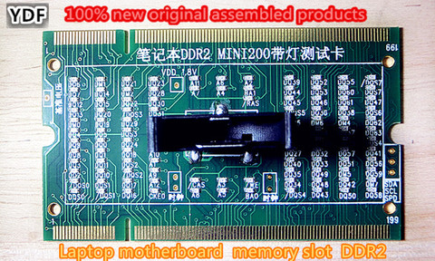 NEW Laptop Motherboard Memory Slot DDR2 / DDR3 /DDR4 Diagnostic Analyzer Test Card PIN SDRAM SODIMM Out Notebook LED Tester Card ► Photo 1/6