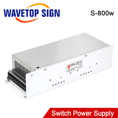 WaveTopSign S-800W Switching Power Supply 12V 24V 36V 48V 60V 70V 80V 90V 100V 110V 130V for CNC Router ► Photo 1/6