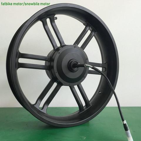 24v36v48v500w700w BLDC gear motor 20inch rear driven v brake/disc brake+frontwheel for snowmobile electric bike/MTB fatbike part ► Photo 1/1