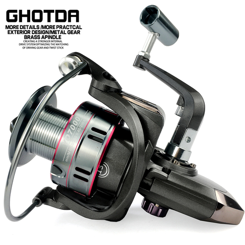 GHOTDA Fishing Reel Spinning 1000-7000 Series Metal Spool Spinning Wheel for Sea Fishing Carp Fishing ► Photo 1/6