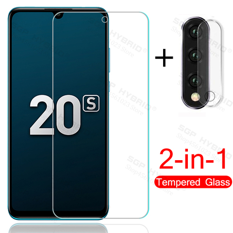 2in1 Camera glass for honor 20s 20 s honor20s protective glass on honor 20 lite 20lite light mar-lx1h 6.15'' phone screen film ► Photo 1/6