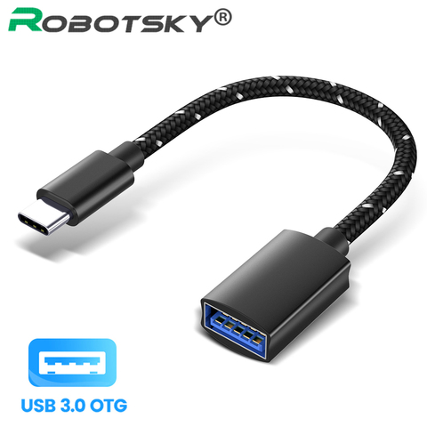 USB C vers USB adaptateur OTG Cable USB Type C male vers USB 3.0 femelle Cable adaptateur pour MacBook Pro type-c adaptateur ► Photo 1/6