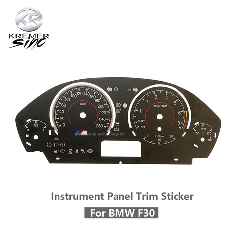 260km/h Dashboard Cover Sticker Instrument Panel Trim For BMW F30 Retrofit ► Photo 1/6