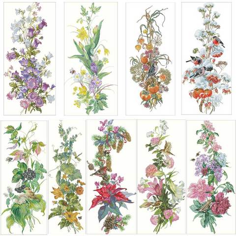 Flower and birds patterns Counted Cross Stitch 11CT 14CT 18CT DIY wholesale Chinese Cross Stitch Kits Embroidery Needlework Sets ► Photo 1/6