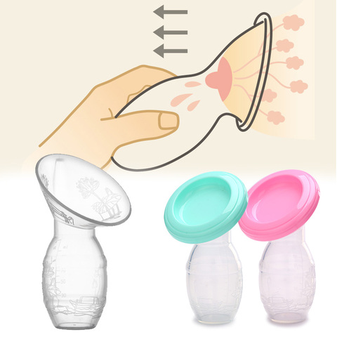 Breast Pump Baby Feeding Manual Breast Pump Partner Breast Collector Automatic Correction Breast Milk Silicone Pumps PP BPA Free ► Photo 1/6