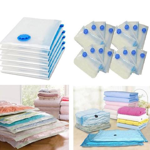 Vacuum Seal Space Saver Storage Bag Compressed Clothes Blankets Organizer Bag ► Photo 1/6