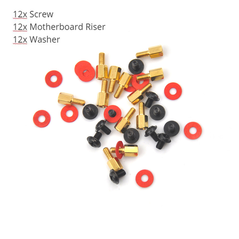 36pcs/set Motherboard Mounting Screw Set Copper Pillar + M3 Screws + Insulating Gasket ► Photo 1/1