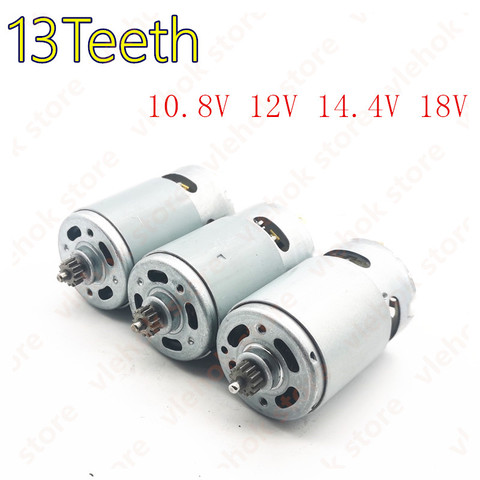 13 Teeth Motor 10.8V 12V 14.4V 18V RS-550VC Replace For BOSCH MAKITA HITACHI HILTI RYOBI CORDLESS DRILL ► Photo 1/5