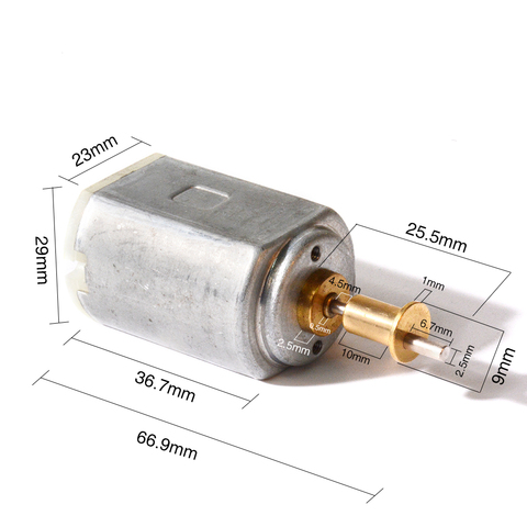 2-9V DC motor FF-390 PA, hair clipper drive motor, hair cut push motor 1500-8000RPM XFF-337SA for Kemei km etc ► Photo 1/6