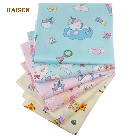 6pcs/Lot,Unicorn Series Twill Cotton Fabric Patchwork Tissue Cloth Set DIY Needlework Sewing Quilting Handmade Material 20x25cm ► Photo 1/6