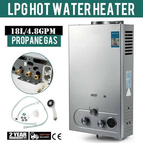 6/8/10/12/16/18L LPG Gas Propane Instant Tankless Hot Water Heater Boiler Stainless Steel Gas Water Heater ► Photo 1/6