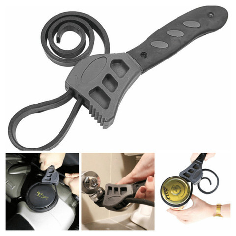 Universal 500mm rubber strap adjustable key opener handy tool black 21cm impact wrench death korps krieg ► Photo 1/3