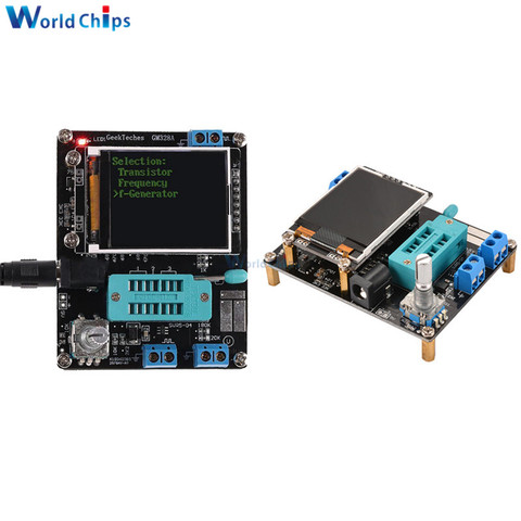 GM328B GM328 Transistor Tester Diode Voltage Frequency LCR Meter PWM Square Wave Signal Generator Russian Version Assembled ► Photo 1/6