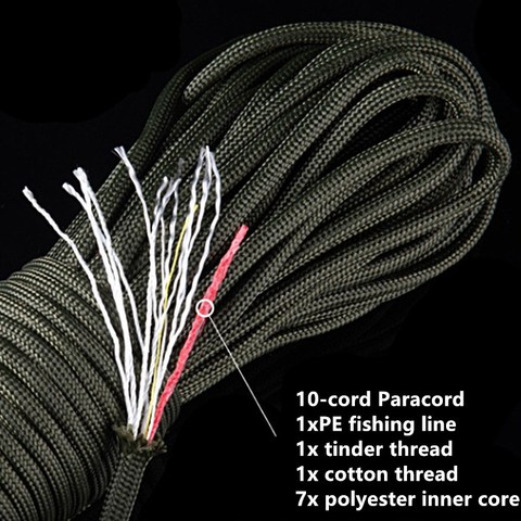 4mm Diameter Paracord Outdoor Camping Hiking Survival Rope 7-core