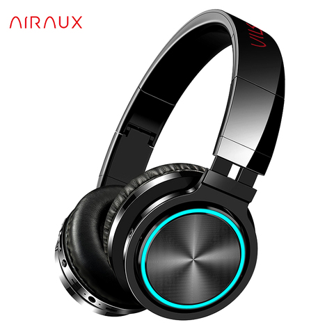 BlitzWolf AIRAUX bluetooth Wireless Headphones HiFi Stereo Music Headset RGB Light HD Call TF Card Earphone for PC Computer ► Photo 1/6