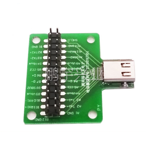 TYPE C female port Universal board with USB 3.1 Port with 24pins Test board Double-sided ► Photo 1/4