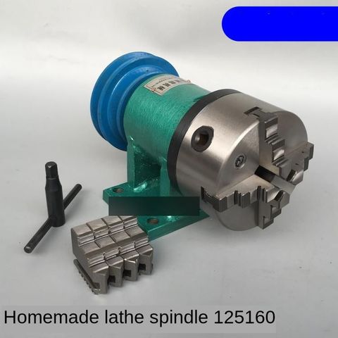 Lathe spindle assembly with flange connection plate transition plate 80/125/160/200 spindle three-jaw four-jaw chuck ► Photo 1/6