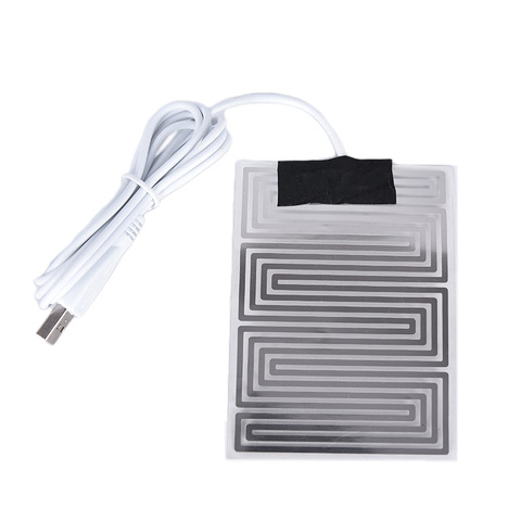 3.7V~5V Carbon Fiber Heating Pad Hand Warmer USB Heating Film Electric Winter Infrared Fever Heat Mat ► Photo 1/6