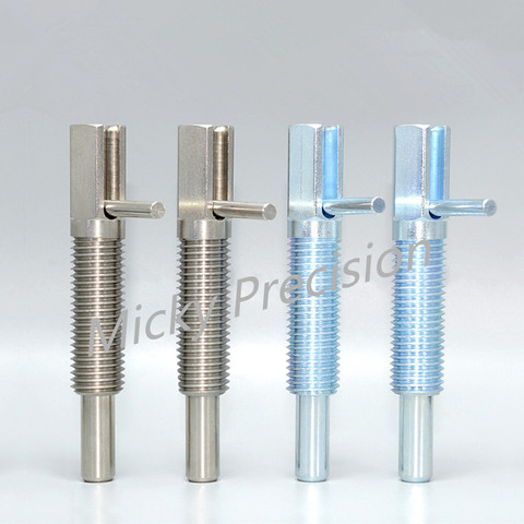 Stainless Steel/Carbon Steel Indexing Plungers Lever Type  Coarse Thread  M6 M8 M10 M12 M16 ► Photo 1/5