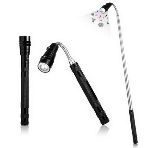 Multifunctional Telescopic Flexible Neck Telescopic Magnet Powerful 3 LED Torch Flashlight Magnetic Lamp Light Pick Up Tool ► Photo 1/6