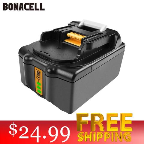 Powtree For Makita High Capacity 18V 4000mAh BL1830 Power Tools Li-lon Battery Replacemen LXT400 BL1815 BL1840 BL1850 BL1860 L50 ► Photo 1/6