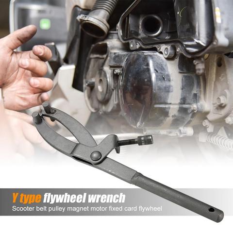 Y-Type Magneto Fixed Clamp Flywheel Wrench Spanner Moto Scooter Moped Maintenance Motorcycle Tools ► Photo 1/6