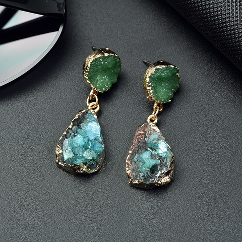 New Exquisite Korean Statement Drop Earrings 2022 for Women Fashion Vintage Geometric Acrylic Dangle Hanging Earring Jewelry ► Photo 1/6