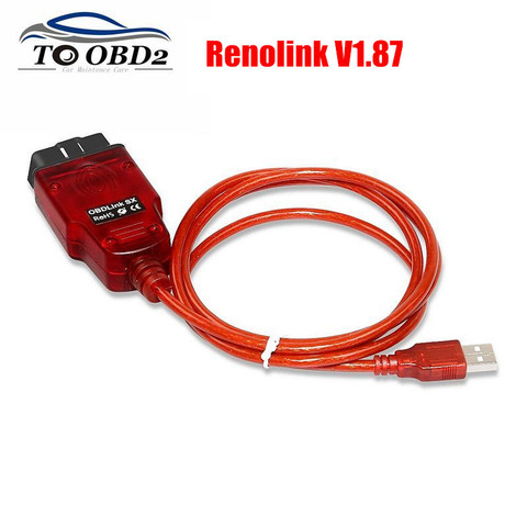 2022 Newest Renolink V1.87 OBD2 for Renault ECU Programmer key coding/key deletion/dashboard coding/UCH matching Functions ► Photo 1/6