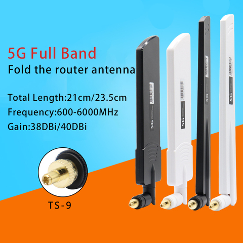 5G CPE Pro router antenna Huawei b311 5E773 portable WIFI full band antenna high gain 40DBI antenna TS9 interface 600-6000MHz ► Photo 1/6