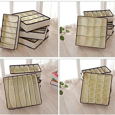 6/7/8/24-Compartment Home Underwear Bra Socks Storage Box Holder Drawer Organizer Case Clothing Wardrobe Storage boxes ► Photo 1/6