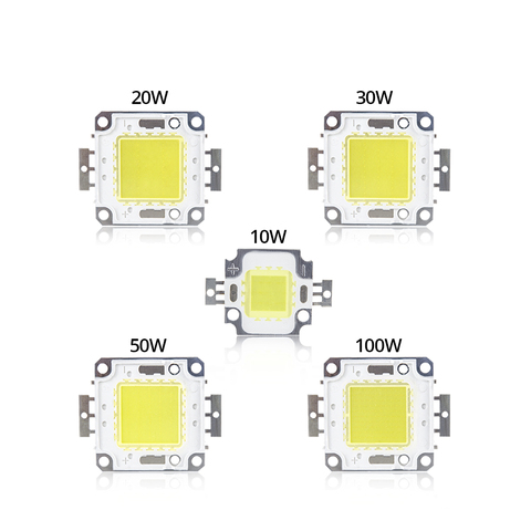 10W 20W 30W 50W 100W COB LED Chip DC 9-12V 30-36V Integrated Matrix Diode Beads DIY Floodlight Spotlight High Power ► Photo 1/6