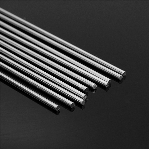 8pcs 2mmx230mm Silver Aluminum Alloy Welding Rod Low Temperature Metal Soldering Brazing Wire Solder TIG Filler Rods ► Photo 1/5