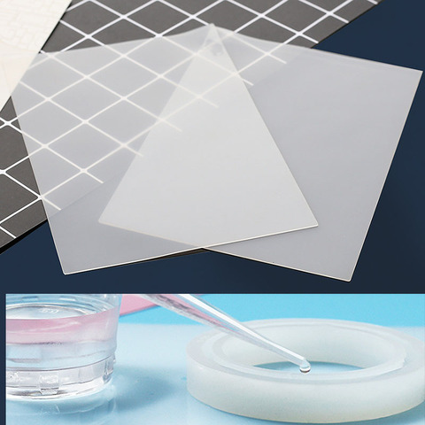 1 Pcs Clear Mat Resin Pad For Craft Resistance Silicone Pad Sticky Plate Silicone Mold Tool UV Epoxy Resin Jewelry Making ► Photo 1/6