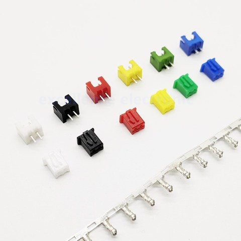 10 Sets XH2.54 Connector Kits 2.54mm Pitch 2P Straigh Pin Header+Housing+Crimp 6 colors available ► Photo 1/3