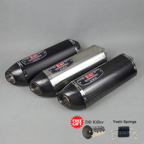 51mm Universal Motorcycle Exhaust Muffler Yoshimura Exhaust DB killer Escape Moto for Honda CBR1000 Tmax530 F650GS R6 Z900 Z250 ► Photo 1/6