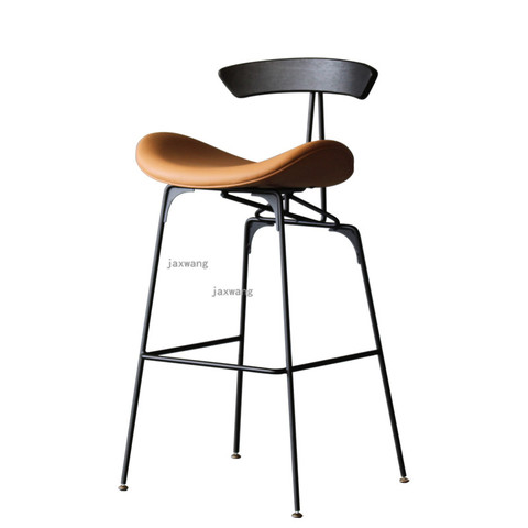 Wrought Iron Bar Chairs Light Luxury Nordic Industrial Style Ant Bar Chair Modern Minimalist Bar Stools Home Backrest High Stool ► Photo 1/1