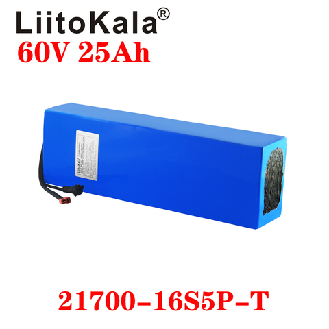 LiitoKala 60V 25ah electric scooter bateria 60V 25AH Electric Bicycle Lithium Battery Scooter 60V 1000W ebike battery ► Photo 1/3