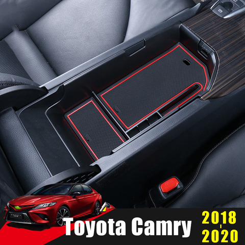 Car Armrest Box Storage Stowing Tidying Container Organizer Holder Case Tray For Toyota Camry 70 XV70 2022 Accessories ► Photo 1/6