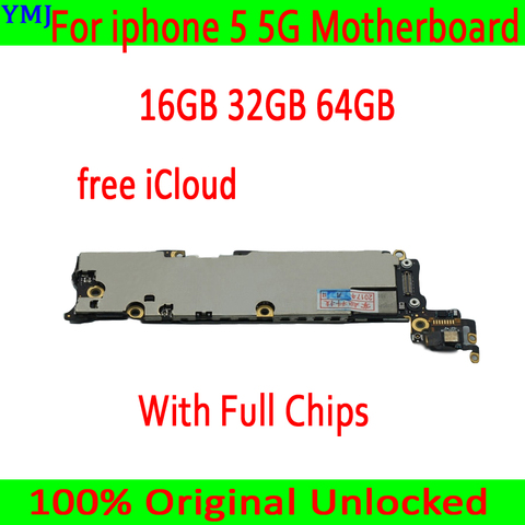 Factory unlocked for iphone 5 Motherboard with Free iCloud,100% Original for iphone 5 5g Mainboard with IOS System,Good Tested ► Photo 1/4
