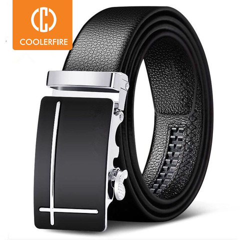 Men Belts Automatic Buckle Belt Genune Leather High Quality Belts For Men Leather Strap Casual  Buises  for Jeans ► Photo 1/6
