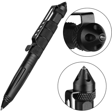 Military Tactical Pen Multifunction Self Defense Aluminum Alloy Emergency Glass Breaker Pen Outdoor EDC Security Survival Tool ► Photo 1/6