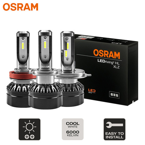 OSRAM LED H1 H4 H7 H8 H11 H16 H1R2 HB2 HB3 HB4 9003 9005 9006 9012 Car Headlight 12V LEDriving HL 6000K LED Auto Bulbs  (Twin) ► Photo 1/6